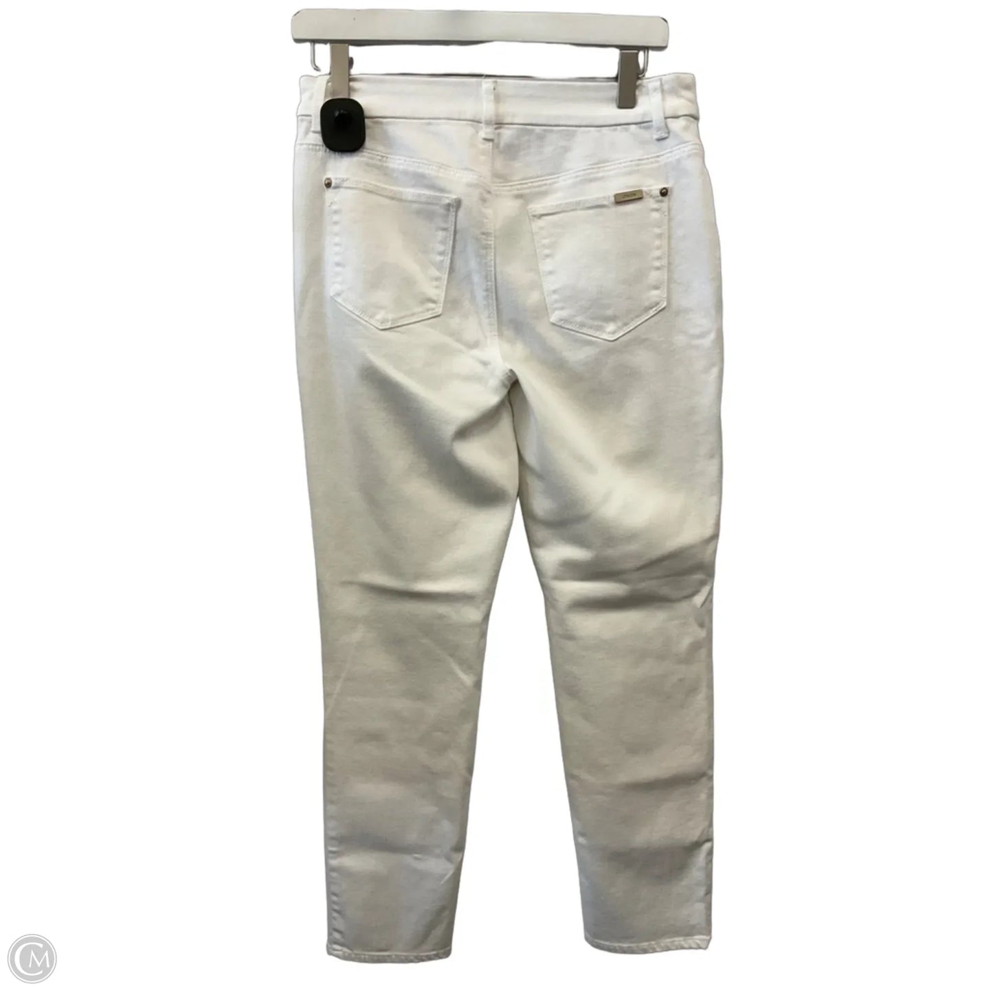 Jeans Straight By Chicos In White Denim, Size: 4