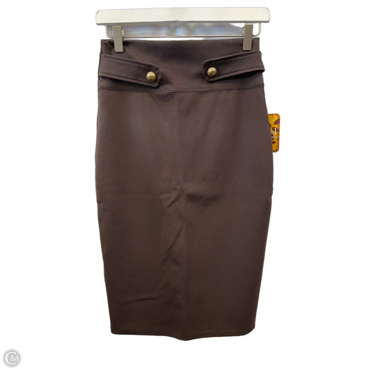 Skirt Midi By Clothes Mentor In Brown, Size: 4