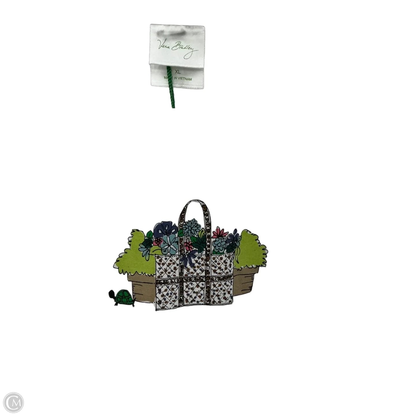 Top Short Sleeve By Vera Bradley In White, Size: Xl