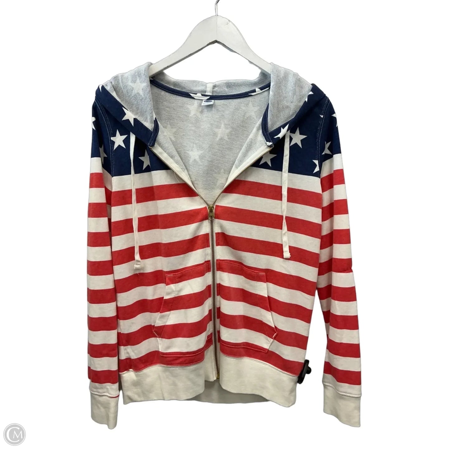 Jacket Other By Old Navy In Blue Red & White, Size: M
