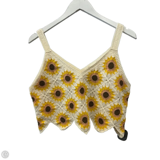 Top Sleeveless By Clothes Mentor In Gold, Size: M