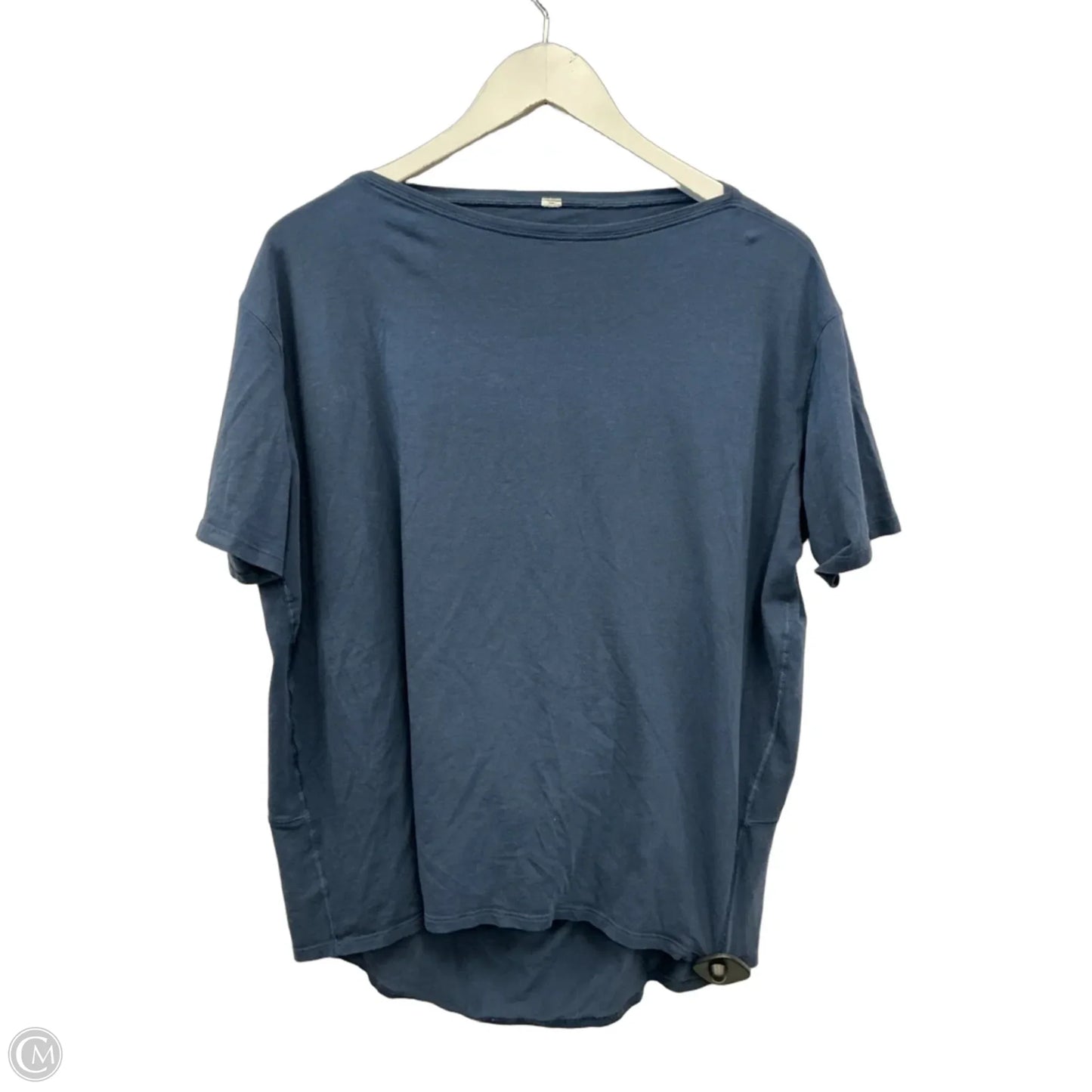 Athletic Top Short Sleeve By Lululemon In Blue, Size: M