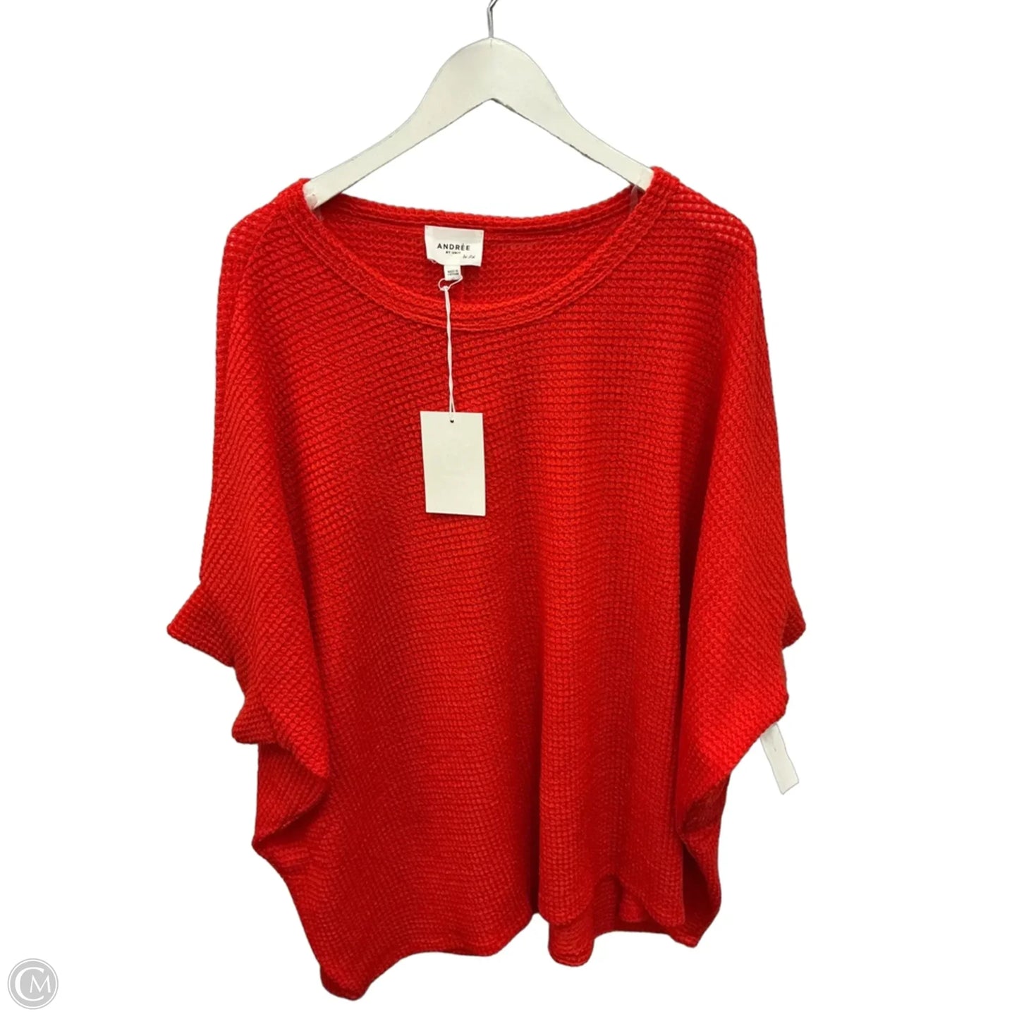 Top Short Sleeve By Andree By Unit In Red, Size: 2x