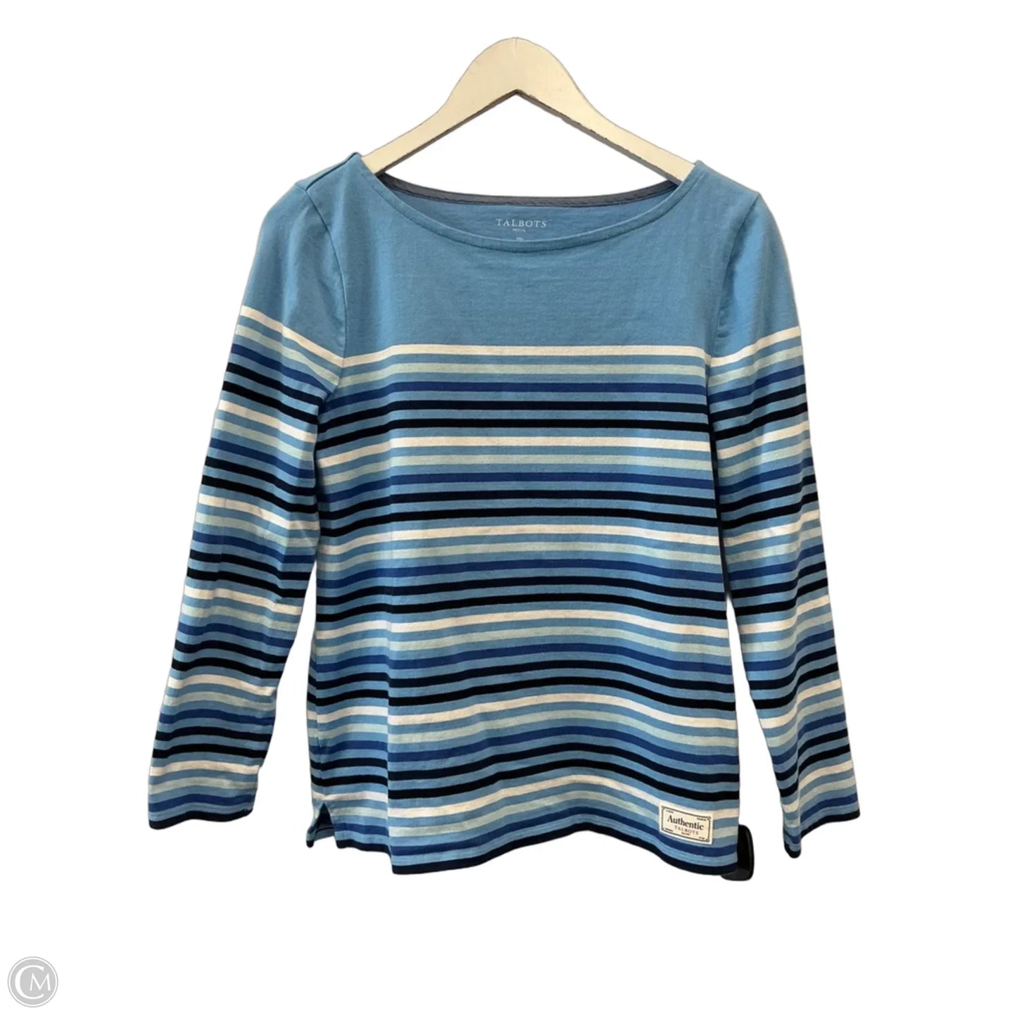 Top Long Sleeve By Talbots In Blue, Size: Mp