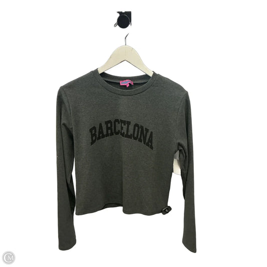 Top Long Sleeve By Edikted In Grey, Size: Xl