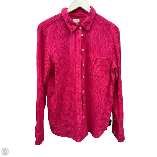 Top Long Sleeve By J. Crew In Pink, Size: M