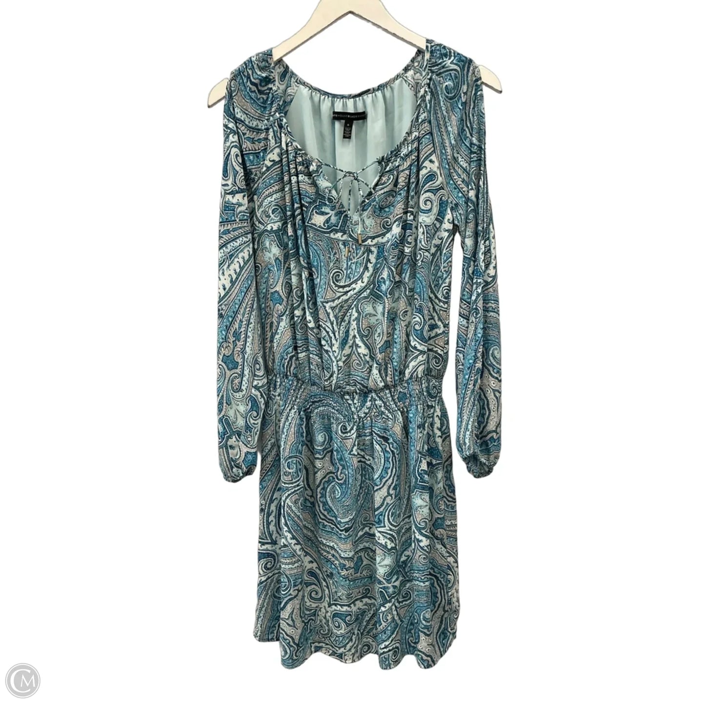 Dress Casual Midi By White House Black Market In Blue, Size: S