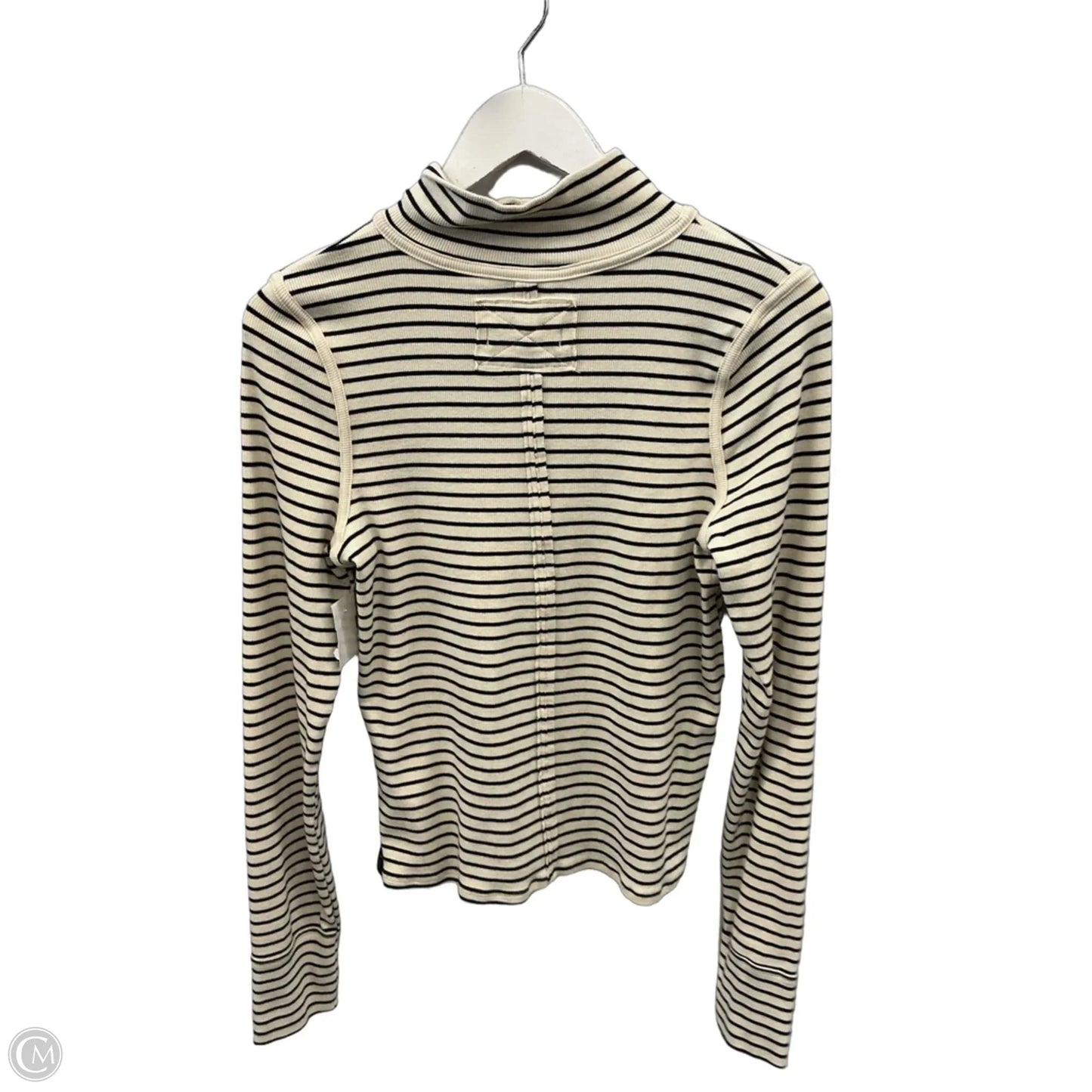 Top Long Sleeve By We The Free In Black & White, Size: L