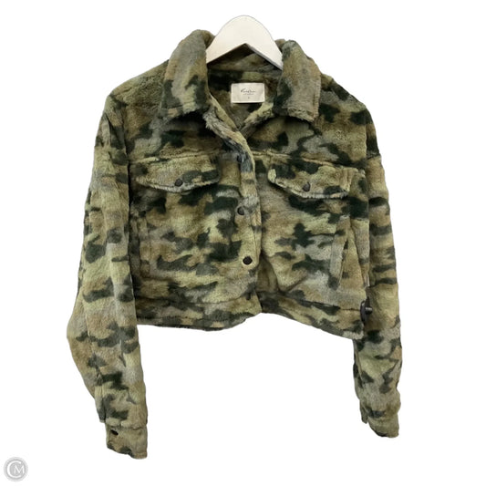 Jacket Faux Fur & Sherpa By Kancan In Camouflage Print, Size: M