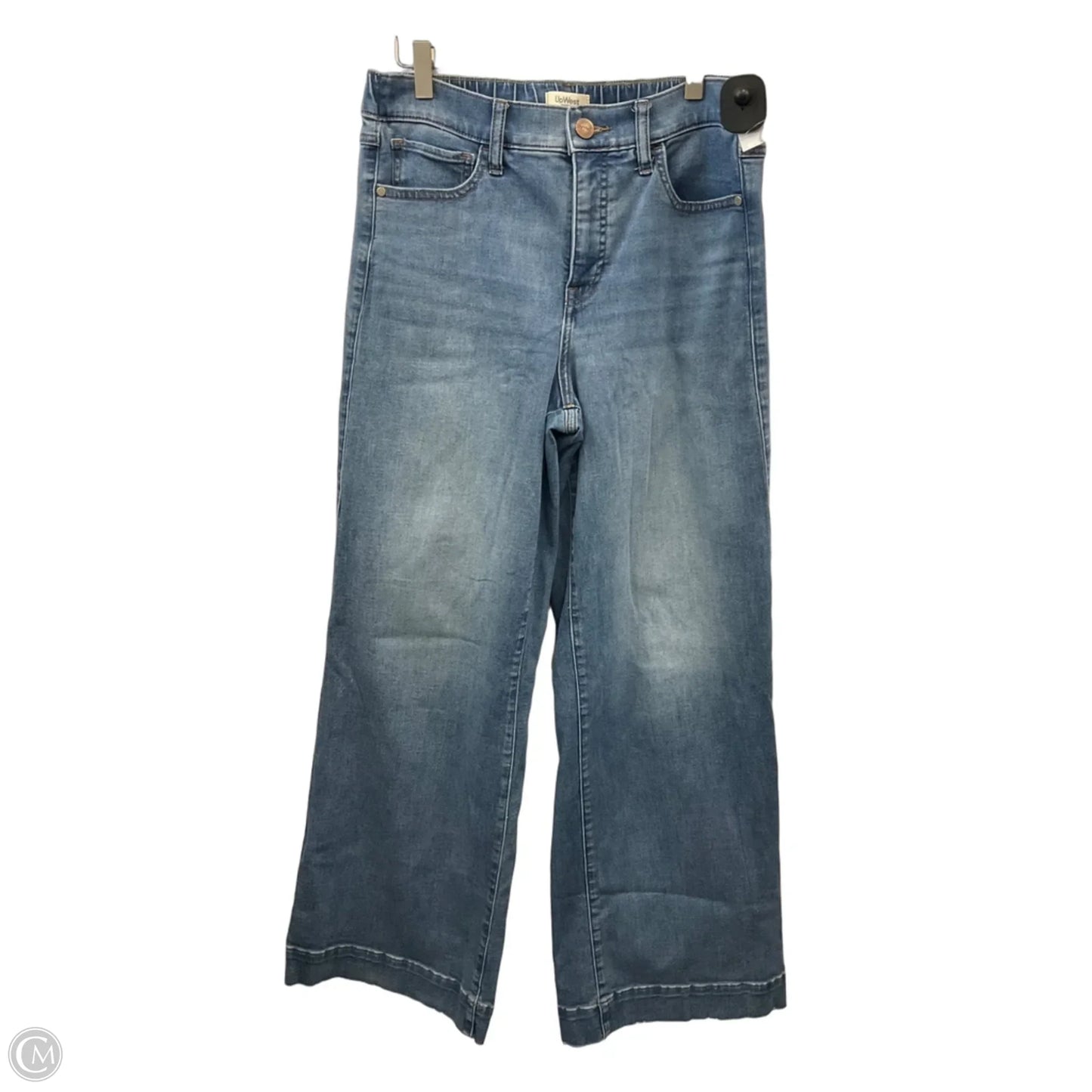 Jeans Wide Leg By Upwest In Blue Denim, Size: 8