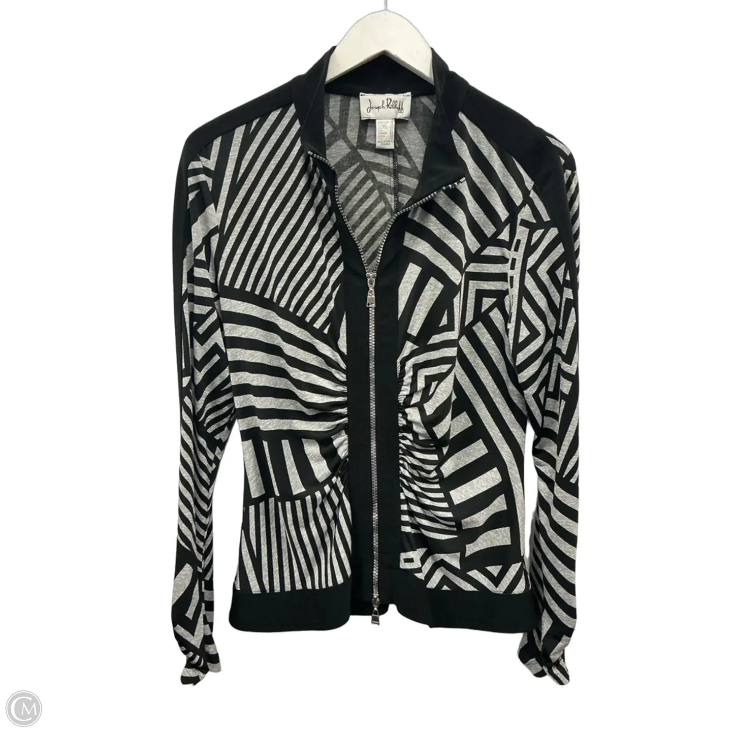 Jacket Other By Joseph Ribkoff In Black & Grey, Size: Xl