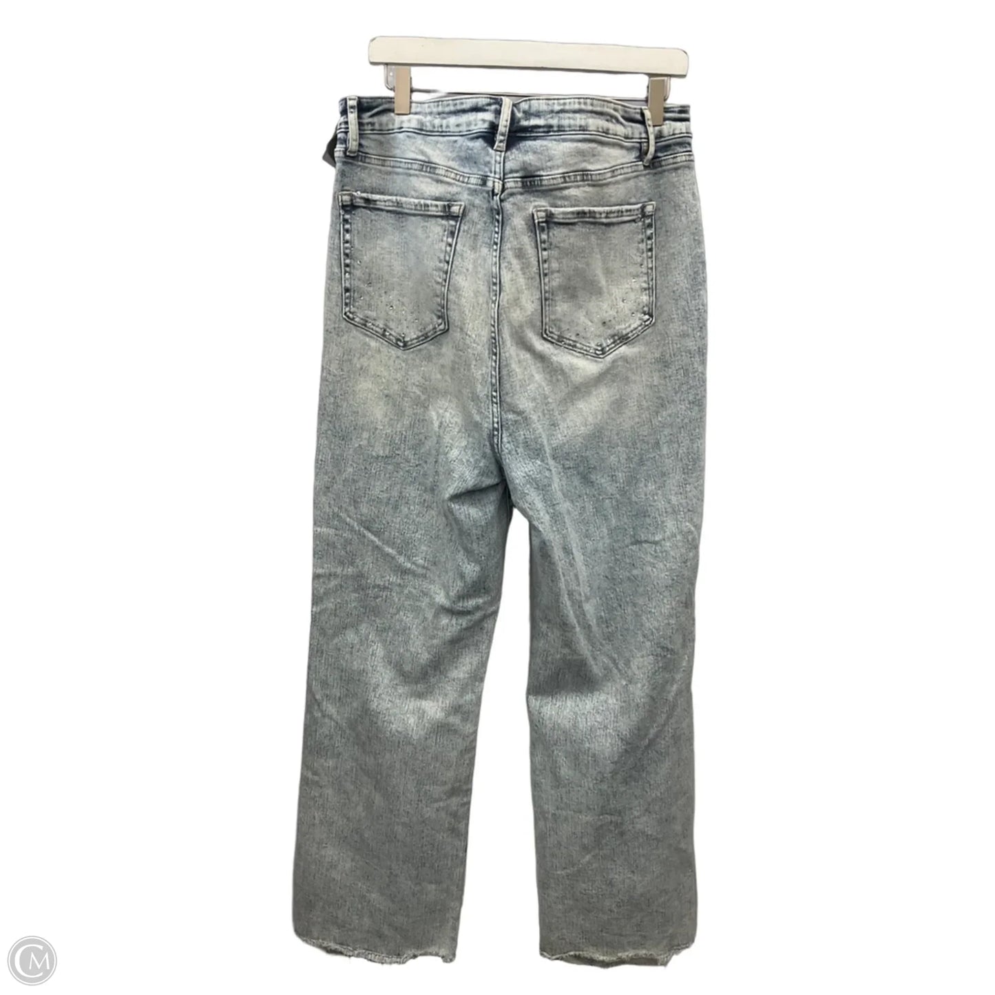 Jeans Straight By Micas In Blue Denim, Size: 16