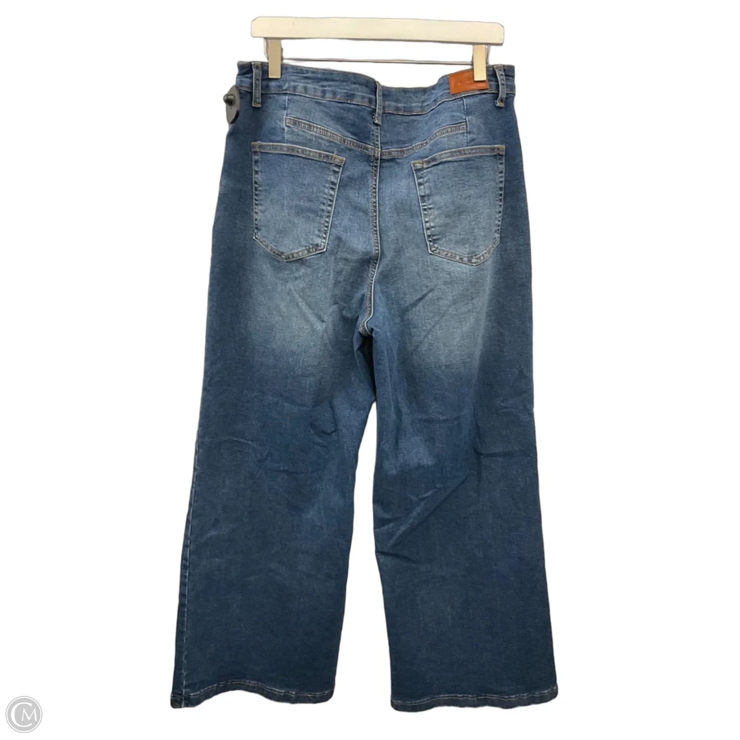 Jeans Wide Leg By Clothes Mentor In Blue Denim, Size: 18