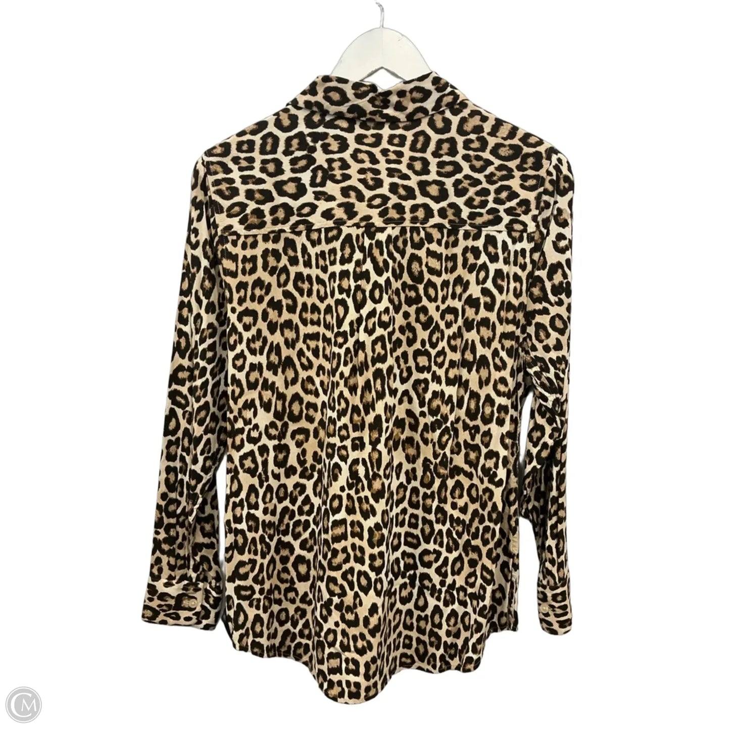 Top Long Sleeve By Chicos In Animal Print, Size: M