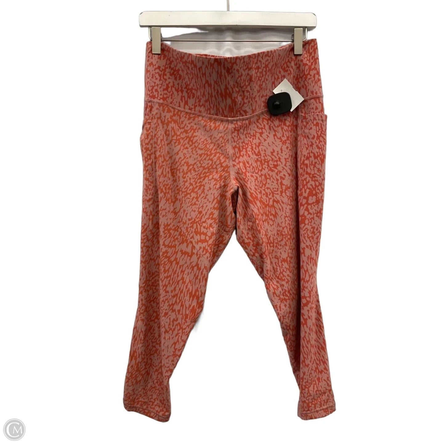 Athletic Leggings By Athleta In Orange, Size: Xl