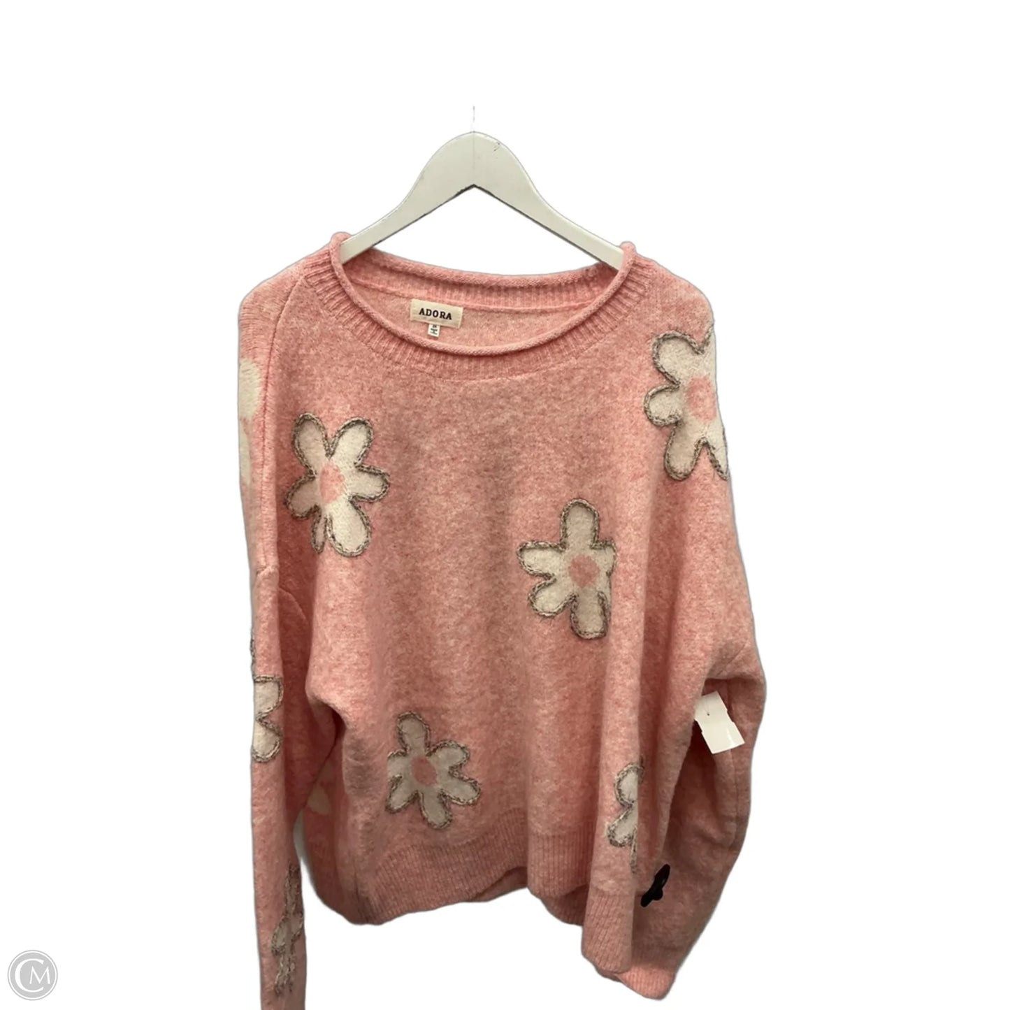Sweater By Adora In Pink, Size: 2x