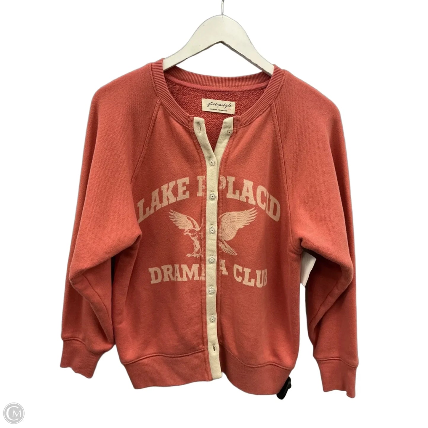 Sweater Cardigan By Free People In Coral, Size: S
