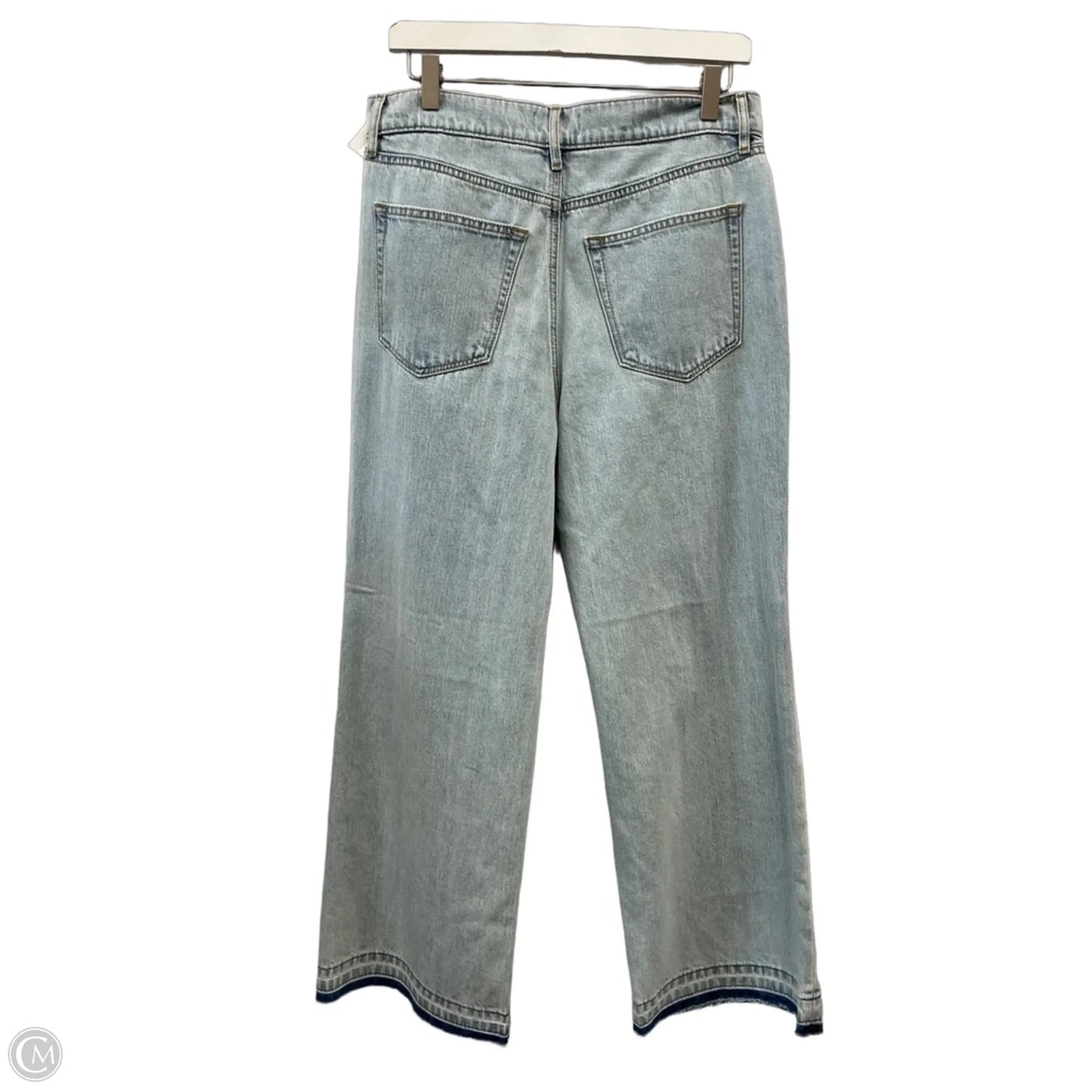 Jeans Wide Leg By Clothes Mentor In Blue Denim, Size: 8p