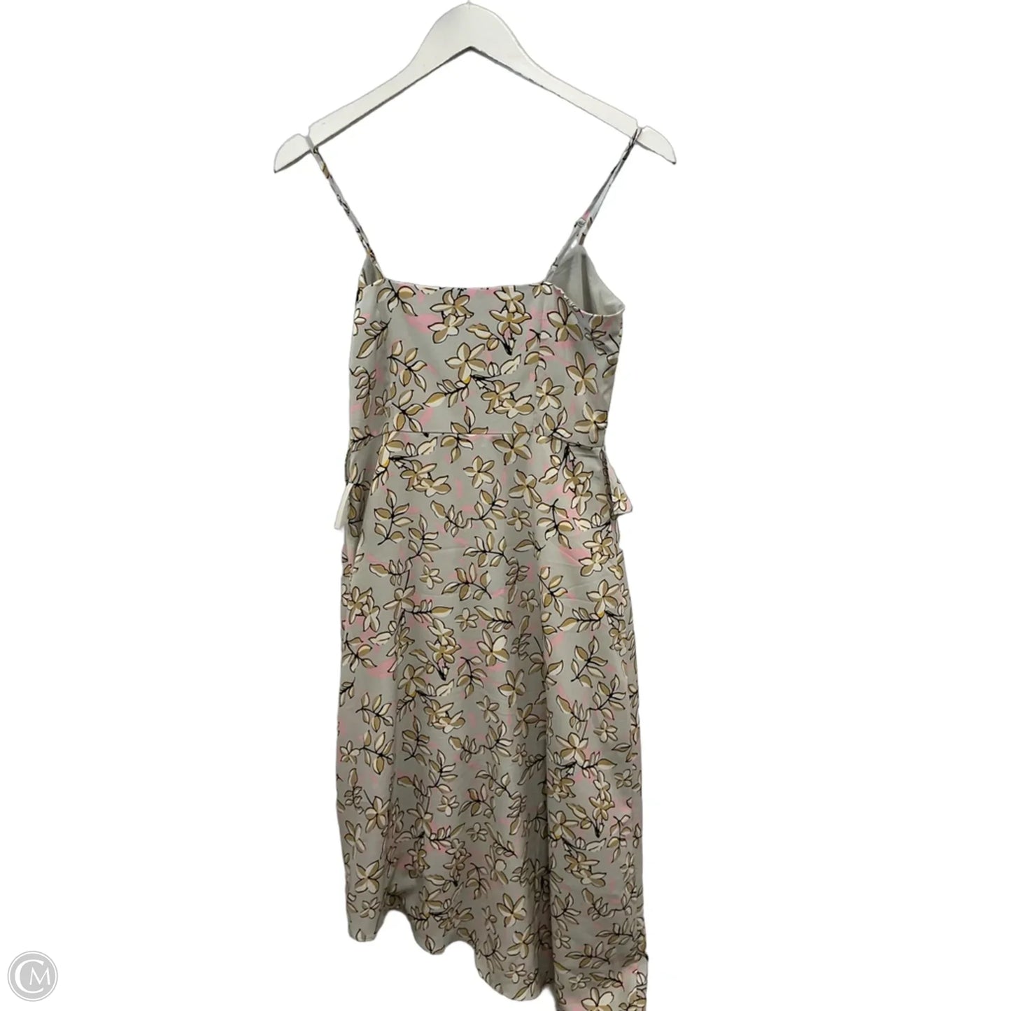 Dress Casual Midi By Banana Republic In Grey & Pink, Size: 0p
