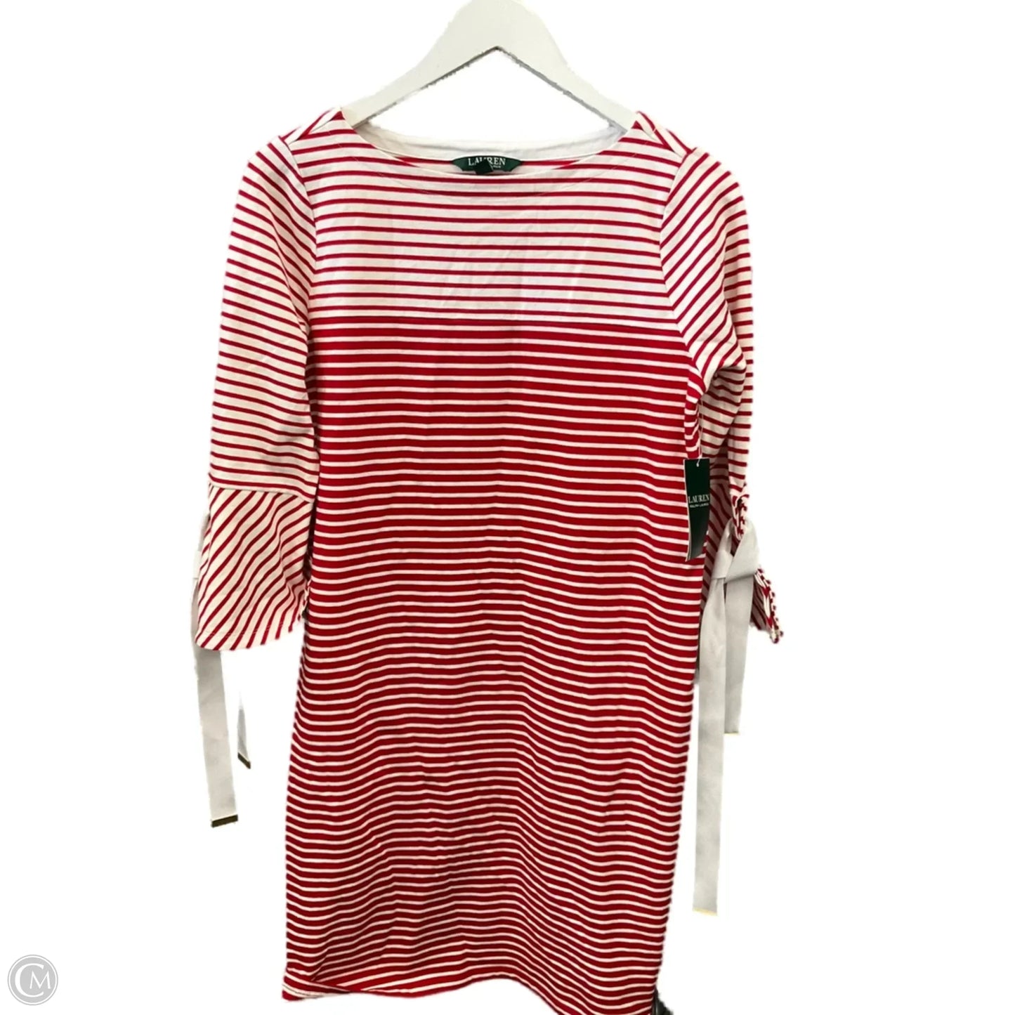Dress Casual Short By Lauren By Ralph Lauren In Red & White, Size: S