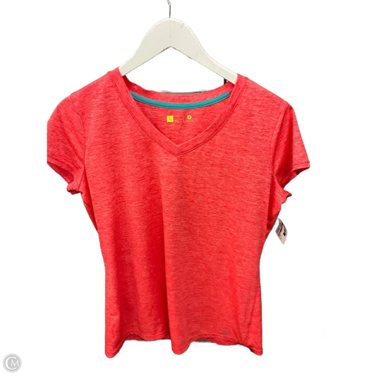 Athletic Top Short Sleeve By Xersion In Orange, Size: L