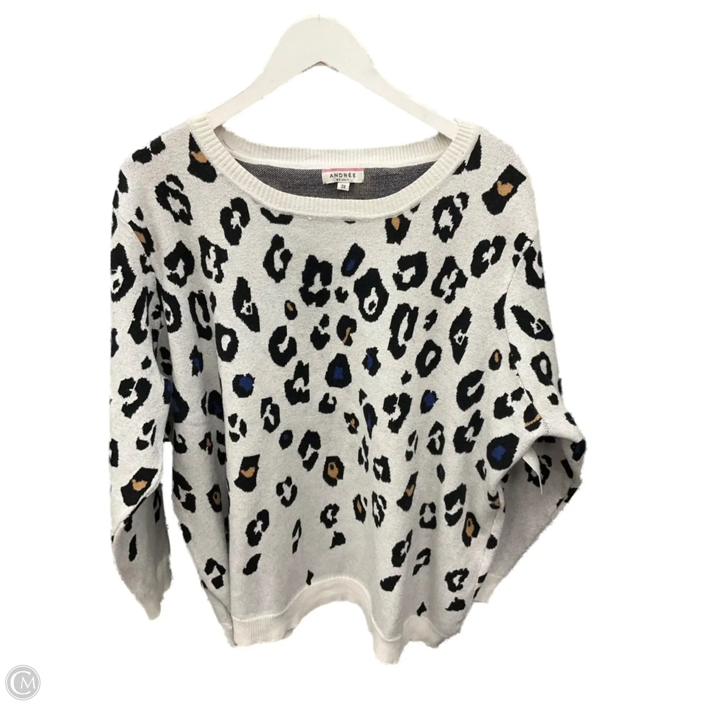 Sweater By Andree By Unit In Animal Print, Size: 3x