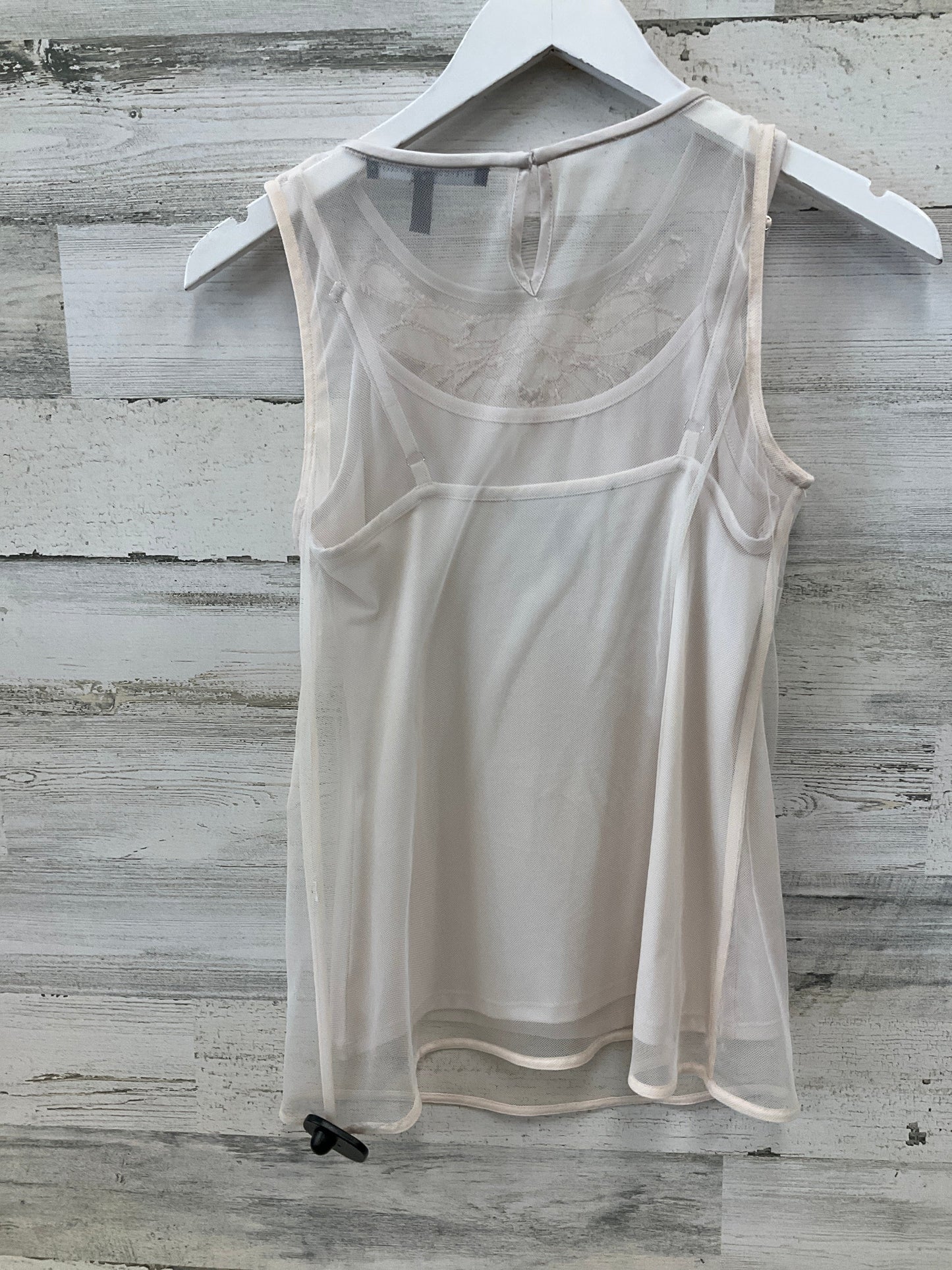 Top Sleeveless By White House Black Market In Cream, Size: Xs