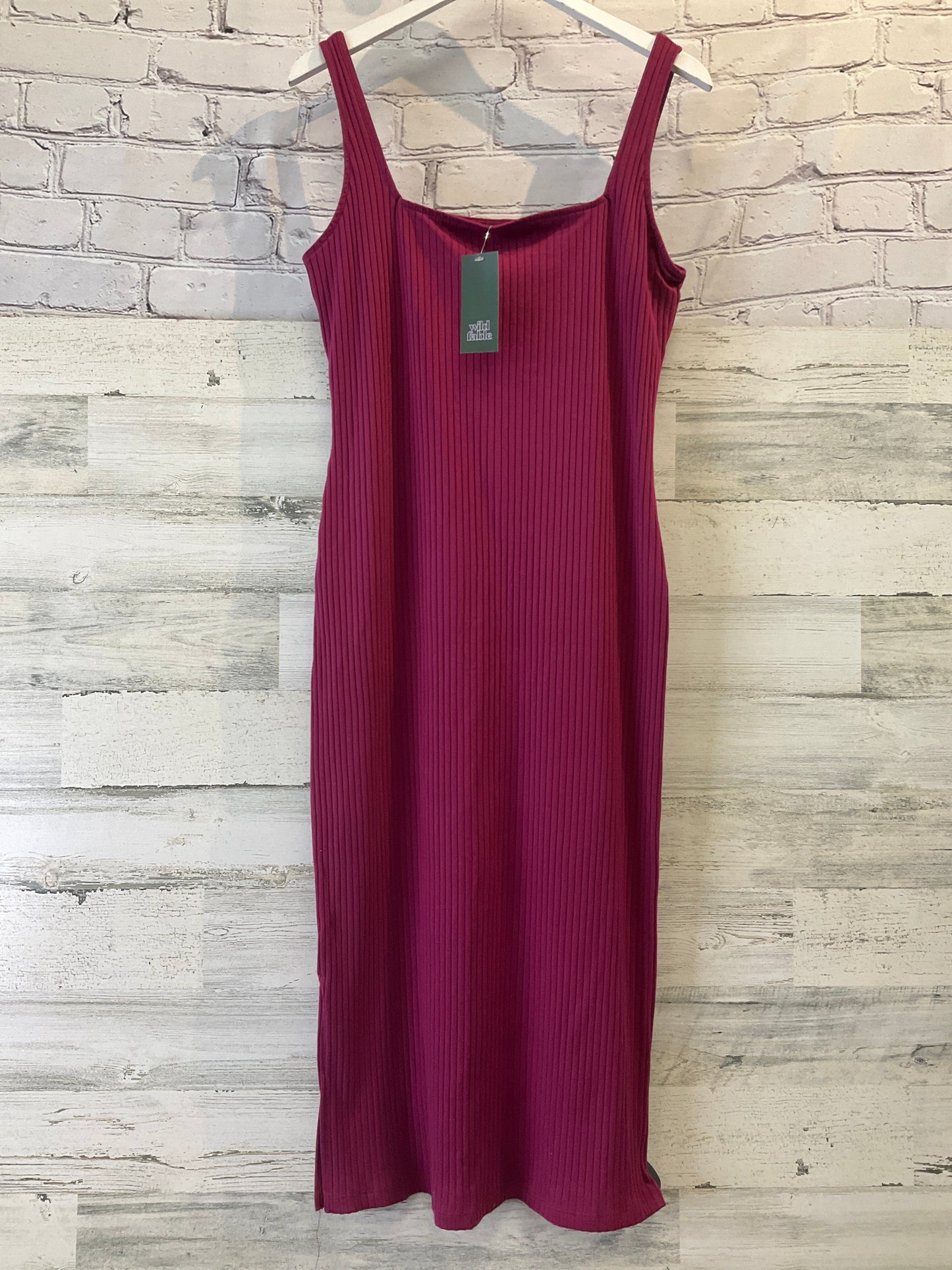 Dress Casual Midi By Wild Fable In Purple, Size: L