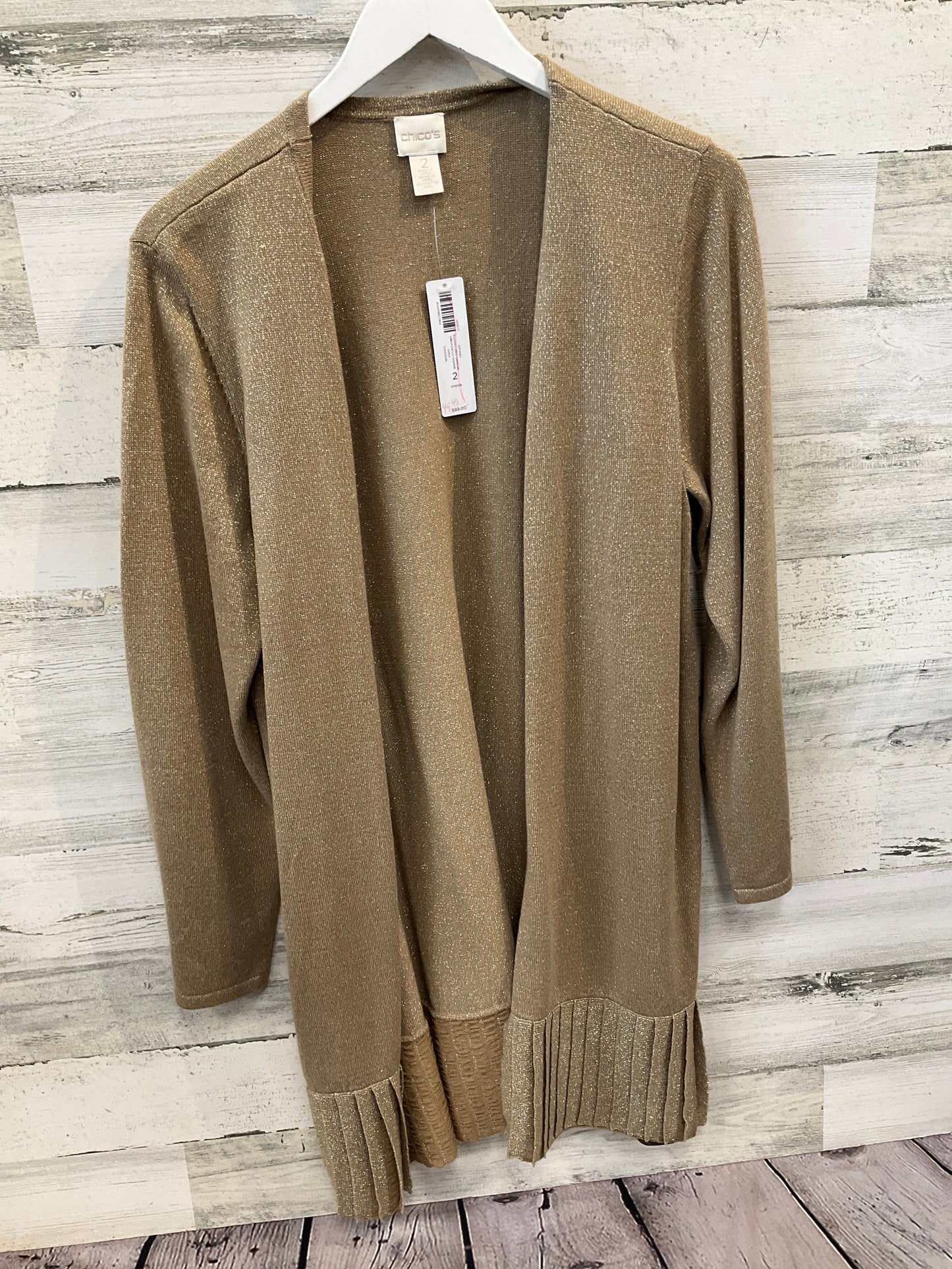 Cardigan By Chicos In Gold, Size: L