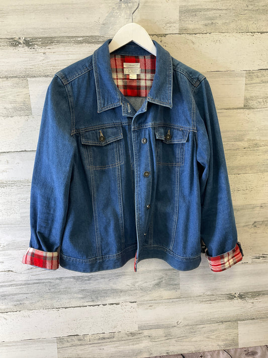 Jacket Denim By Christopher And Banks In Blue, Size: Xl