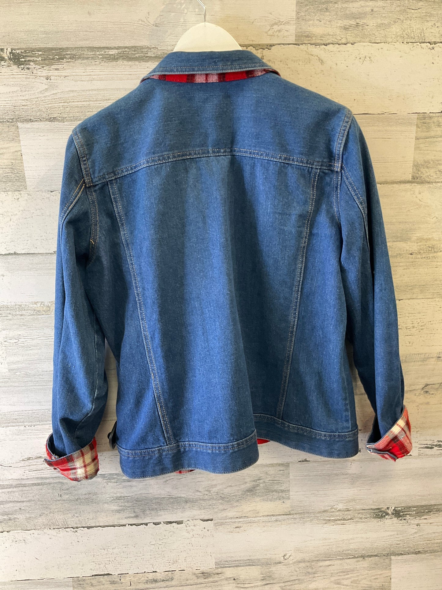 Jacket Denim By Christopher And Banks In Blue, Size: Xl