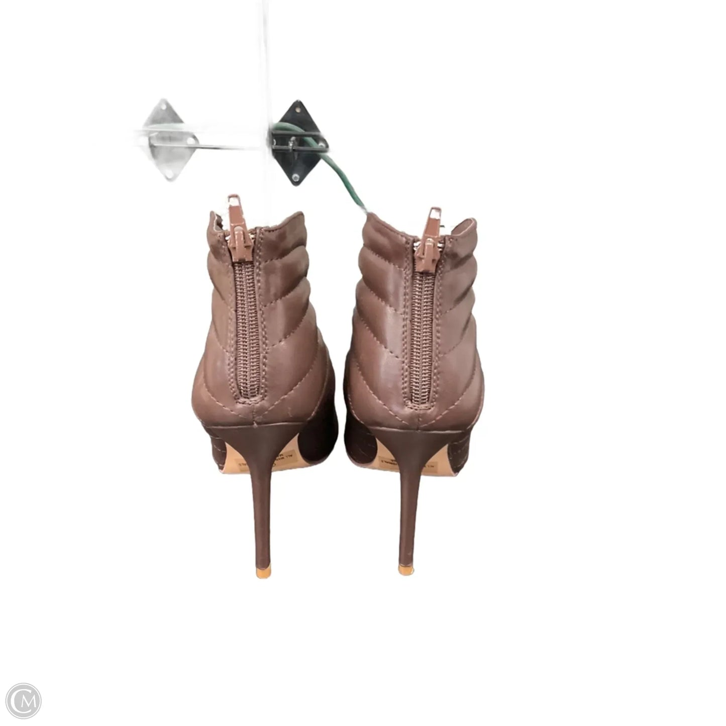 Boots Ankle Heels By Fashion Nova In Brown, Size: 8