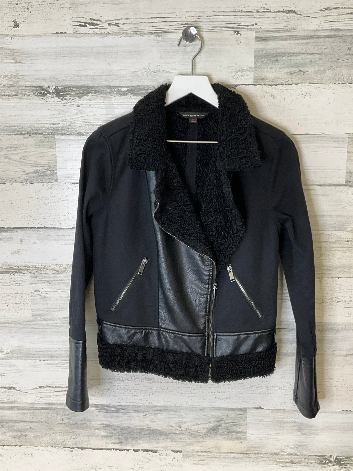 Jacket Moto By Rock And Republic In Black, Size: M