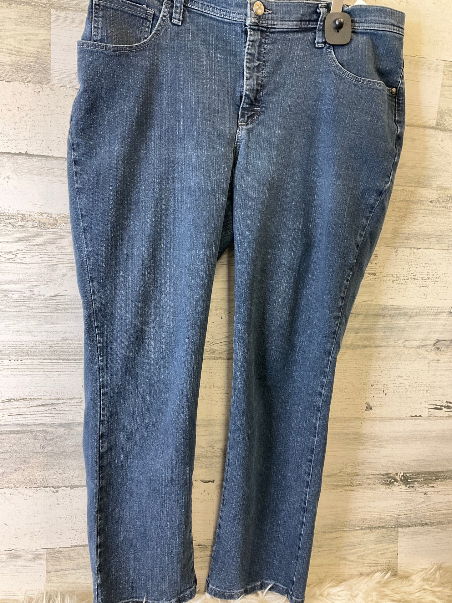 Jeans Straight By Lee In Blue, Size: 16l