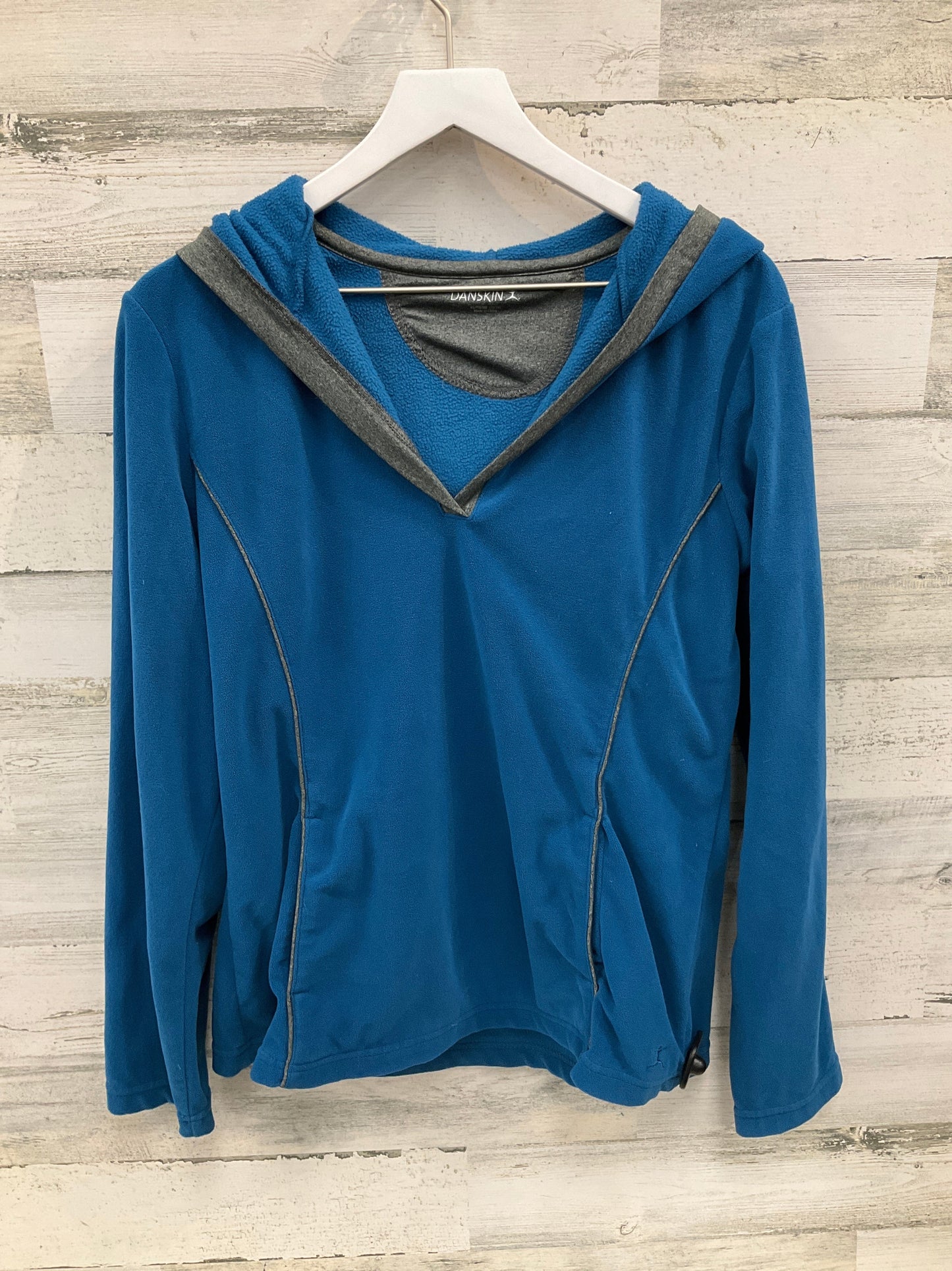 Athletic Sweatshirt Hoodie By Danskin In Blue, Size: Xl