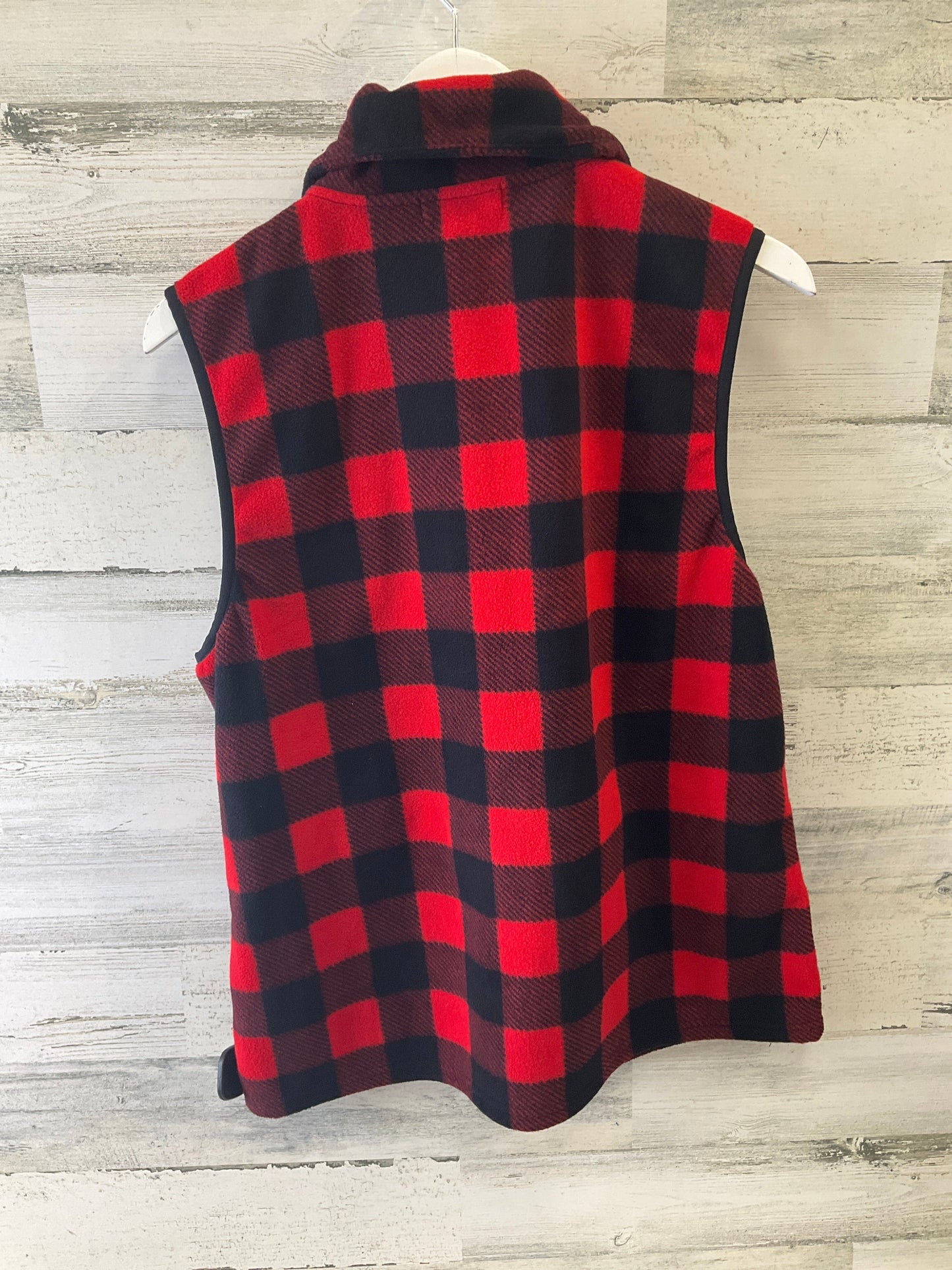 Vest Fleece By Chaps In Red, Size: Xl