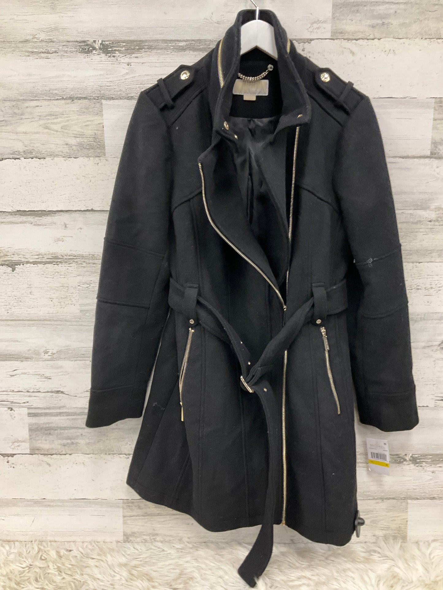 Coat Peacoat By Michael By Michael Kors In Black, Size: M