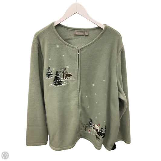 Jacket Other By Croft And Barrow In Green, Size: 3x