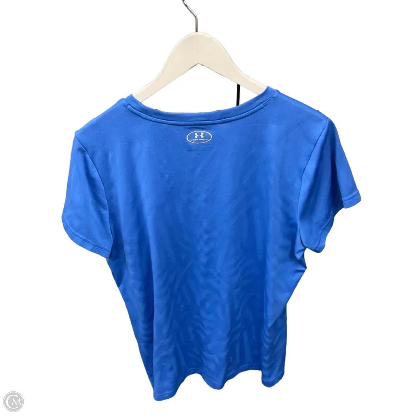 Athletic Top Short Sleeve By Under Armour In Blue, Size: Xl