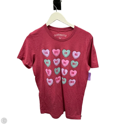 Top Short Sleeve By Clothes Mentor In Pink, Size: M