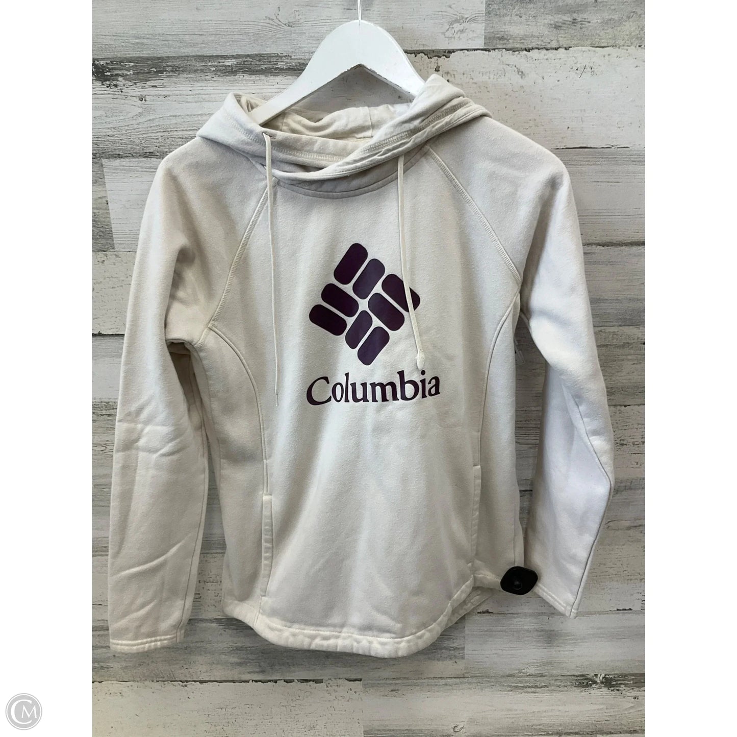 Sweatshirt Hoodie By Columbia In Cream, Size: S
