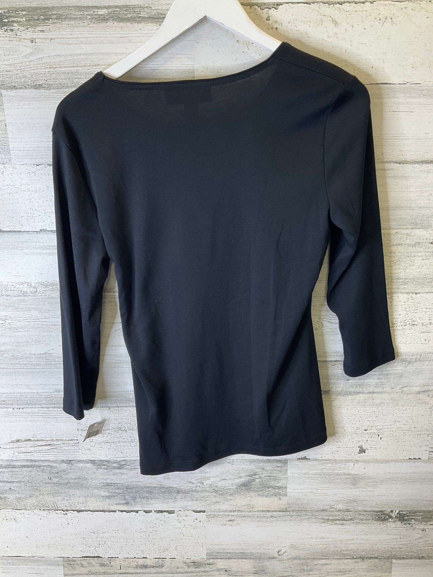 Top Long Sleeve By Karen Scott In Black, Size: S