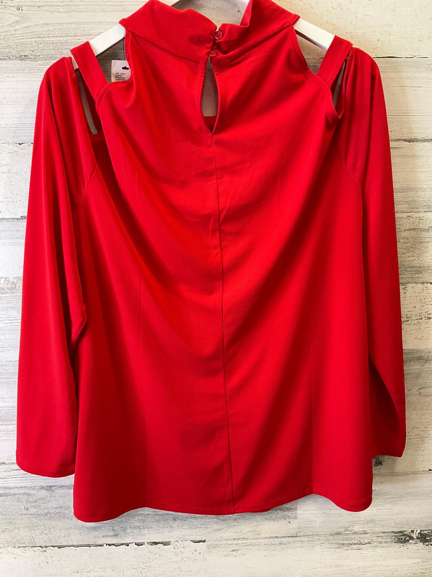 Blouse Sleeveless By Lane Bryant In Red, Size: 3x