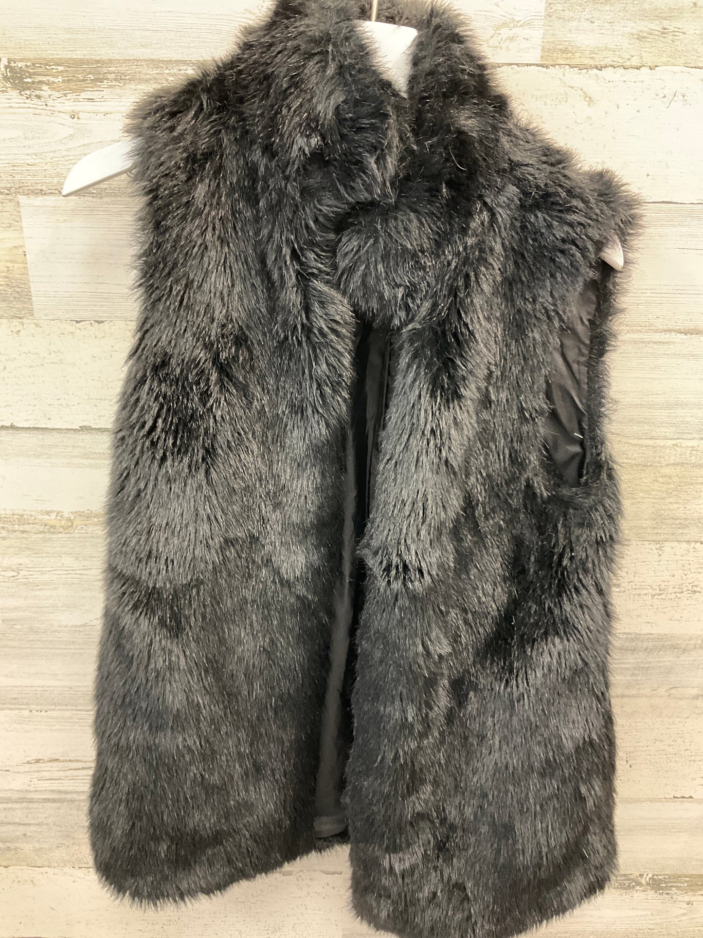 Vest Faux Fur & Sherpa By Forever 21 In Black, Size: S