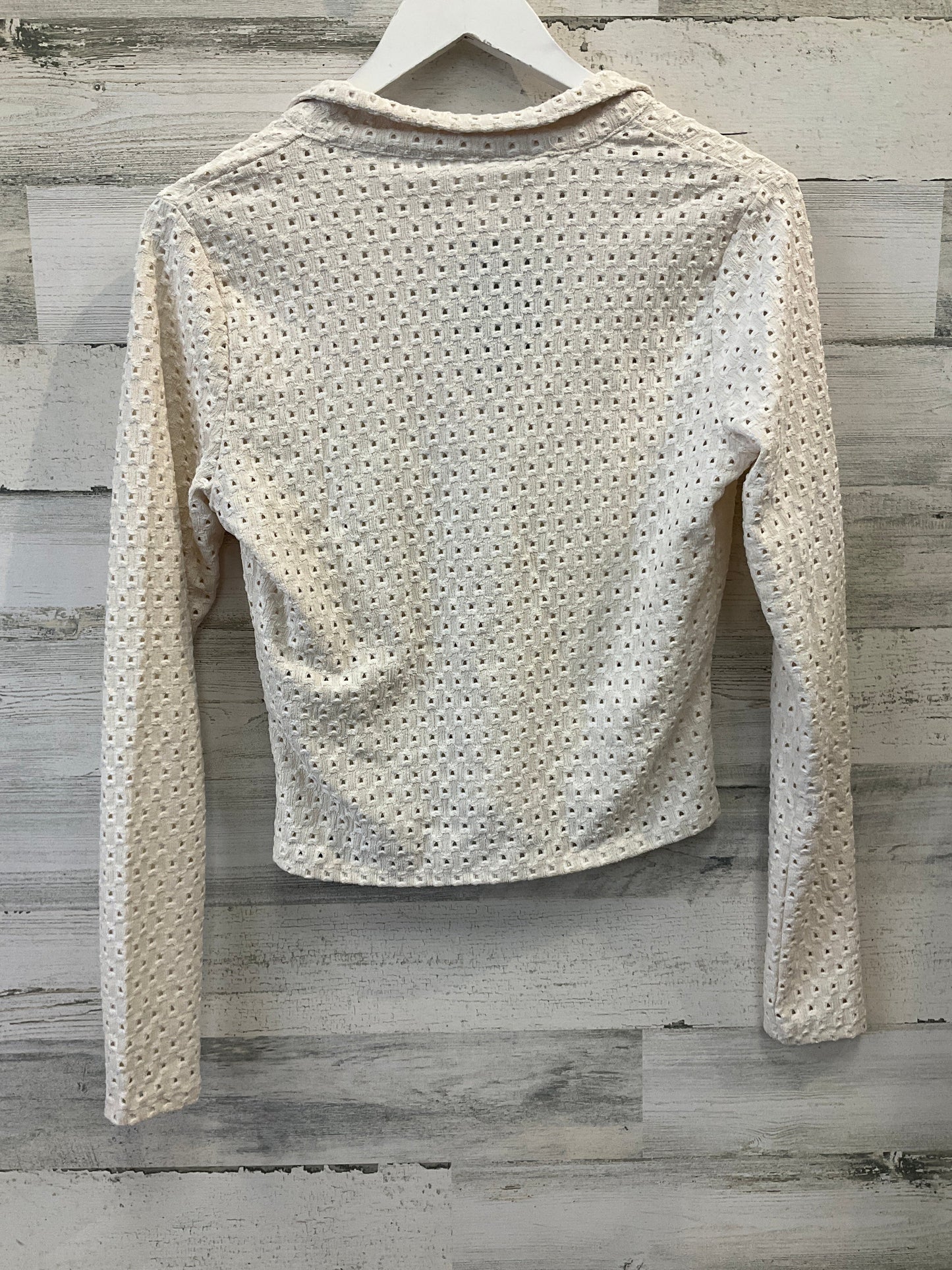 Cream Top Long Sleeve H&m, Size M