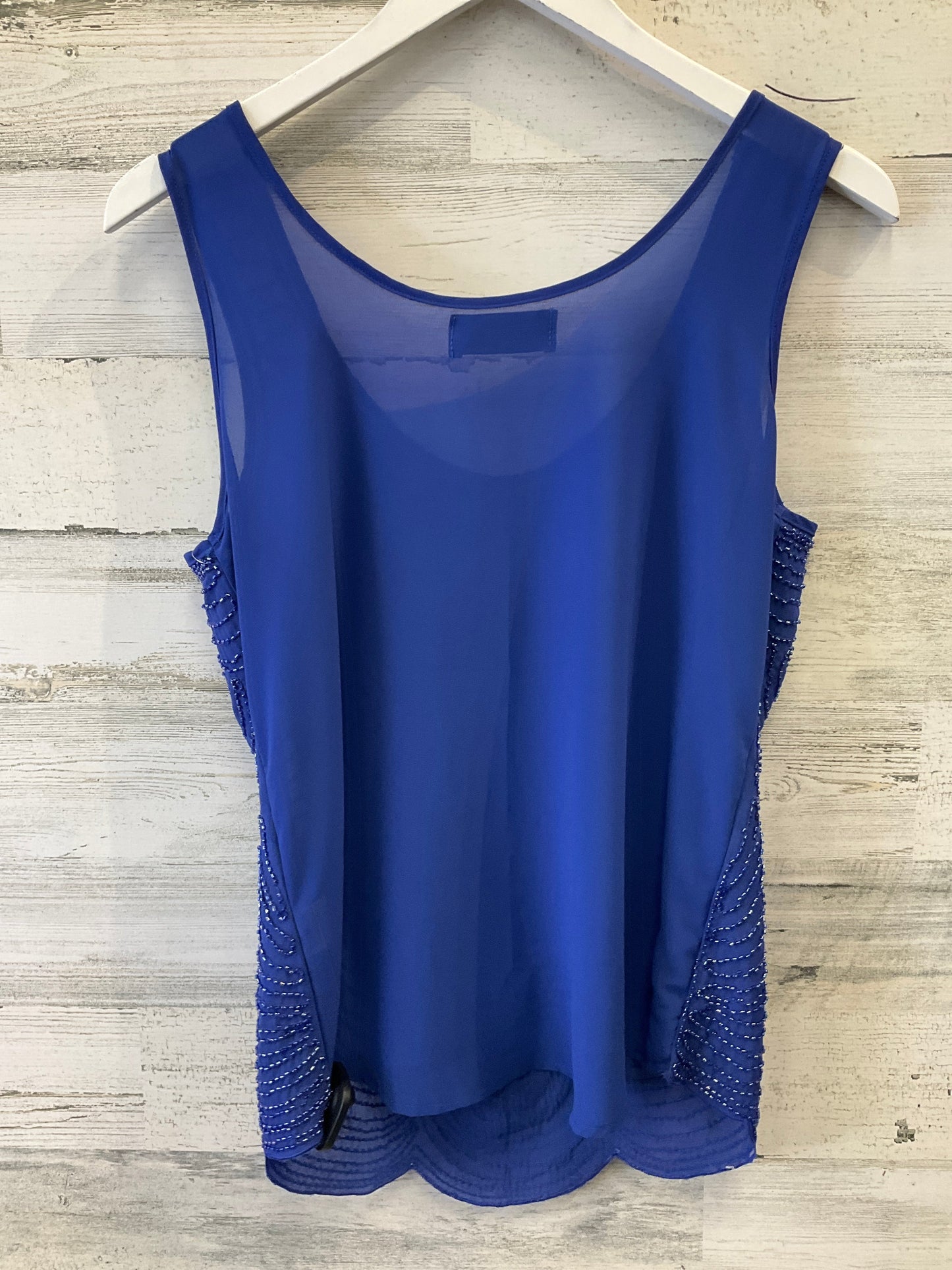 Blue Top Sleeveless Blue Rain, Size S