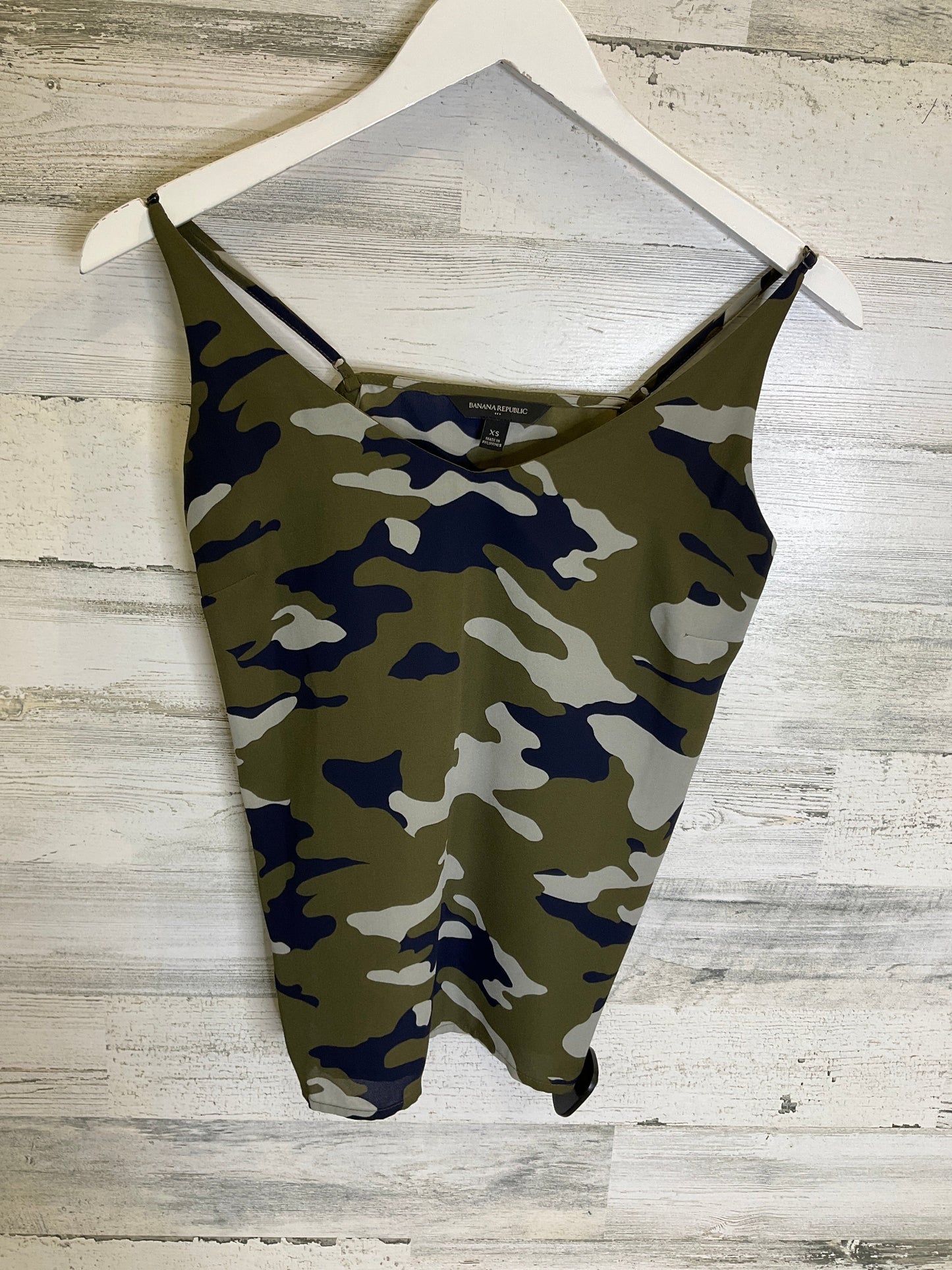 Camouflage Print Top Sleeveless Banana Republic, Size Xs