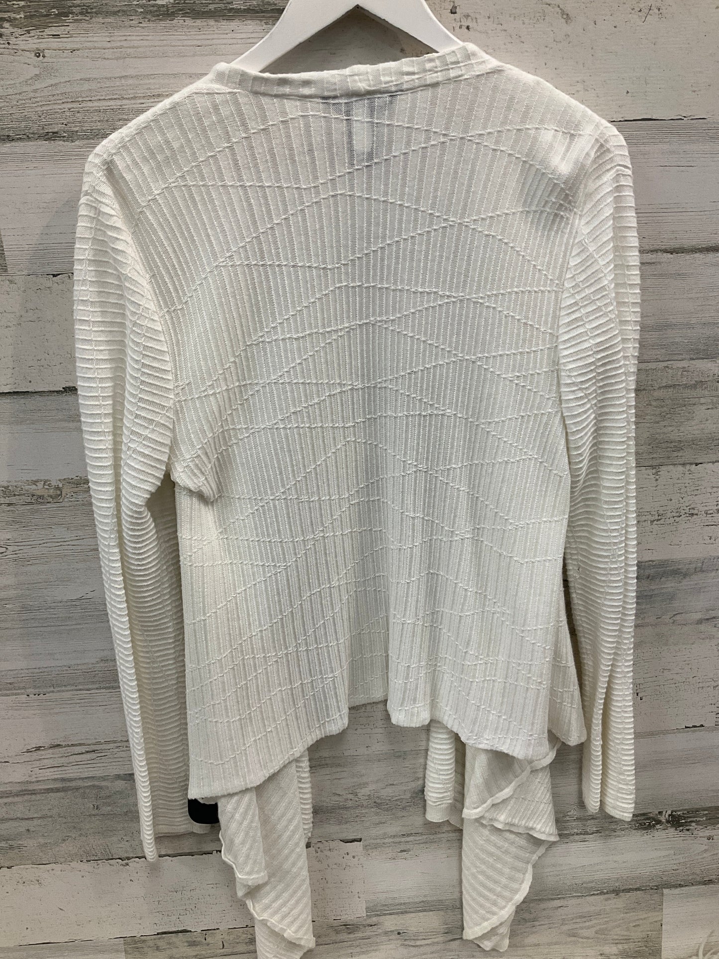 Sweater Cardigan By Simply Vera In White, Size: L