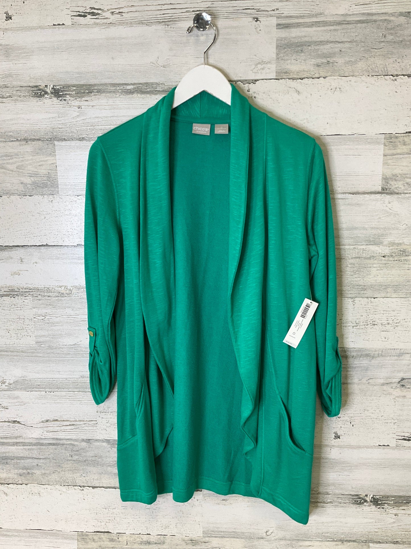 Cardigan By Zenergy By Chicos In Green, Size: S