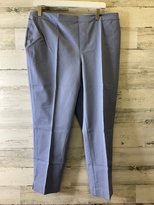 Purple Pants Cropped Isaac Mizrahi Live Qvc, Size 18